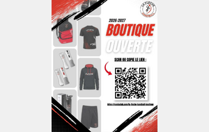 La boutique 2026/2027 est ouverte