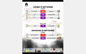 🔴⚫ PROGRAMME MATCHS | 19 &amp; 20 SEPTEMBRE 🤾‍♀️🤾‍♂️