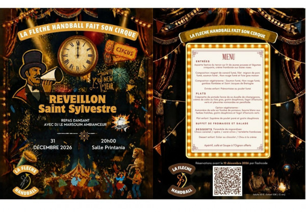 🎉🥂 LA FLÈCHE HANDBALL FÊTE LA SAINT-SYLVESTRE ! 🥂🎉