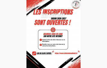 Les inscriptions sont ouvertes