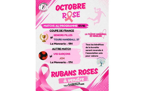 🩷🎀 OCTOBRE ROSE À LA FLÈCHE HANDBALL 🎀🩷