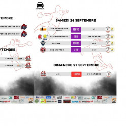 🔴⚫ PROGRAMME MATCHS | 26 & 27 SEPTEMBRE 🤾‍♀️🤾‍♂️